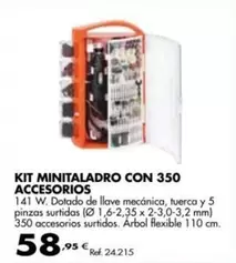 Oferta de Kit Minitaladro Con 350 Accesorios por 58,95€ en Coferdroza