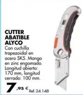 Oferta de Cutter Abatible Alyco por 7,95€ en Coferdroza