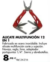 Oferta de Alicate Multifunción 12 En 1 por 8,95€ en Coferdroza