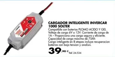 Oferta de Solter - Cargador Inteligente Invercar 1000 por 39,9€ en Coferdroza