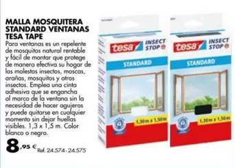 Oferta de Standard - Malla Mosquitera Standard Ventanas por 8,95€ en Coferdroza