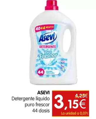 Oferta de Asevi - Detergente Líquido Puro Frescor por 3,15€ en Dicost