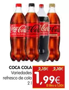 Oferta de Coca-Cola - Variedaddes Refresco De Cola por 1,99€ en Dicost