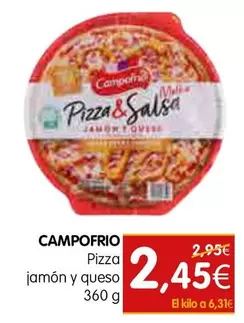 Oferta de Campofrío - Pizza Jamon Y Queso por 2,45€ en Dicost