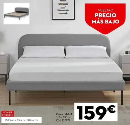 Oferta de Cama Star por 159€ en Conforama