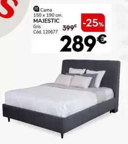 Oferta de Somnalis -  Cama Majestic por 289€ en Conforama