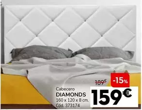 Oferta de Cabecero Diamonds por 159€ en Conforama