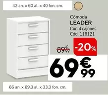 Oferta de Cómoda Leader por 69,99€ en Conforama