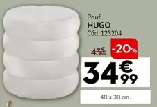 Oferta de Pouf Hugo por 34,99€ en Conforama