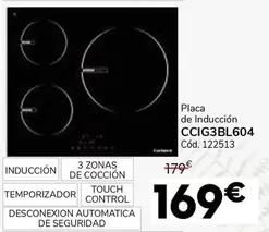 Oferta de Corberó - Placa De Inducción CCIG3BL604 por 169€ en Conforama