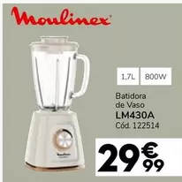 Oferta de Moulinex - Batidora De Vaso LM430A por 29,99€ en Conforama