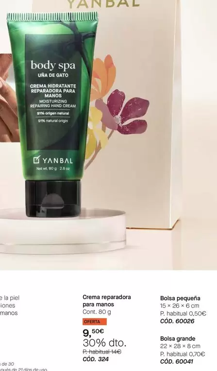 Oferta de Yanbal - Crema Reparadora Para Manos por 9,5€ en Yanbal