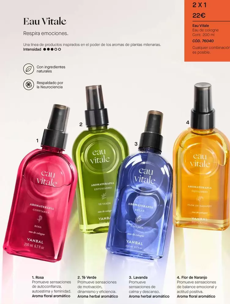 Oferta de Yanbal - Eau Vitale por 22€ en Yanbal