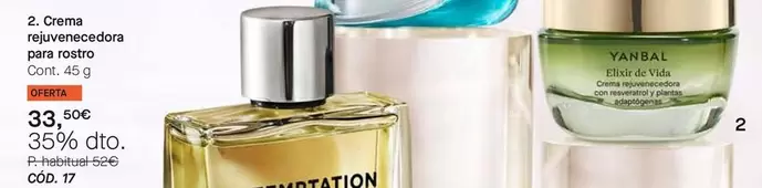 Oferta de Yanbal - Crema Rejuvenecedora  por 33,5€ en Yanbal