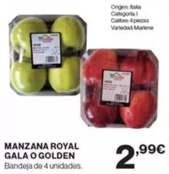 Oferta de Origen - Manzana Gala O Golden por 2,99€ en Supercor