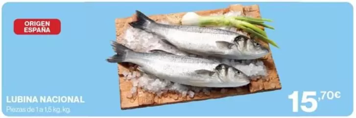Oferta de Origen - Lubina Nacional por 15,7€ en Supercor