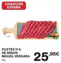 Oferta de Miguel Vergara - Filetes 1a A De Angus por 25,95€ en Supercor