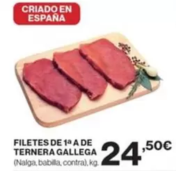 Oferta de Gallega - Filetes De 1a A De Ternera por 24,5€ en Supercor