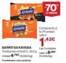 Oferta de Krissia - Barritas por 4,75€ en Supercor