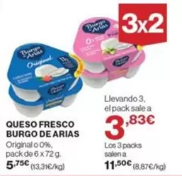 Oferta de Burgo de Arias - Queso Fresco por 5,75€ en Supercor