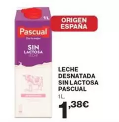 Oferta de Origen - Leche Desnatada Sin Lactosa por 1,38€ en Supercor