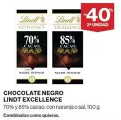 Oferta de Lindt - Chocolate Negro Excellence en Supercor