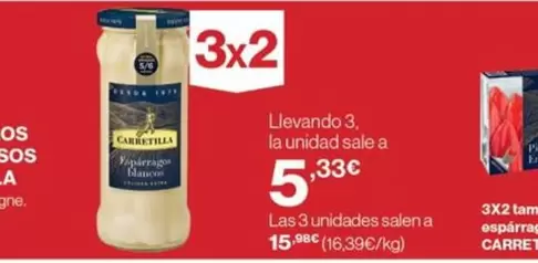 Oferta de Carrefour bio - 3x2 Tam por 5,33€ en Supercor