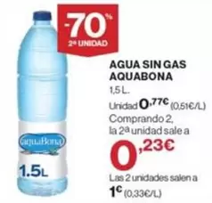 Oferta de Aquabona - Agua Sin Gas por 0,77€ en Supercor