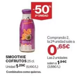 Oferta de Cofrutos - Smoothie por 1,29€ en Supercor