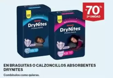 Oferta de DryNites - En Braguitas O Calzoncillos Absorbentes en Supercor