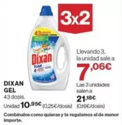 Oferta de Dixan - Gel por 10,95€ en Supercor