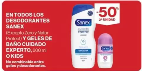 Oferta de Sanex - En Todos Los Desodorantes en Supercor