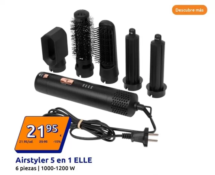 Oferta de Airstyler 5 En 1 Elle por 21,95€ en Action