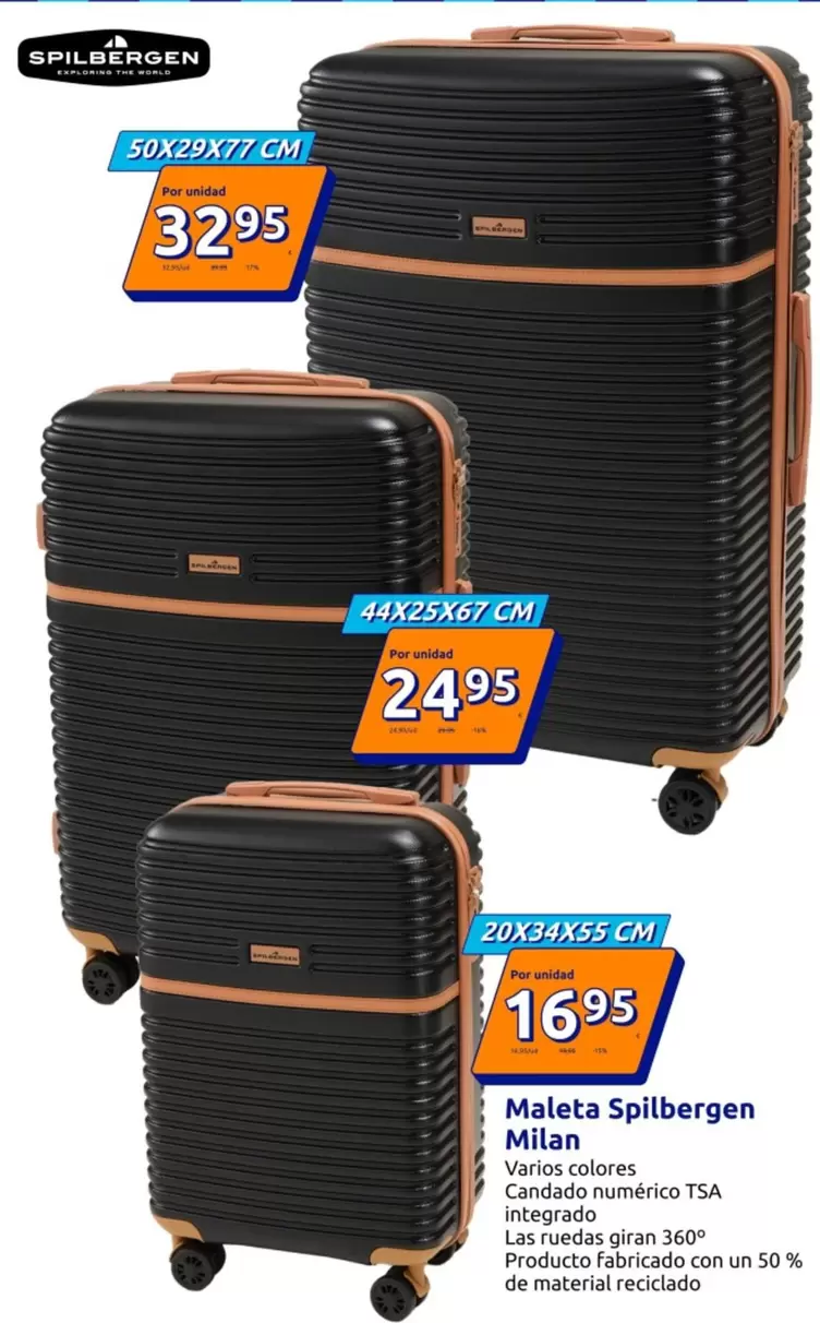 Oferta de Maleta Spilbergen Milán por 16,95€ en Action