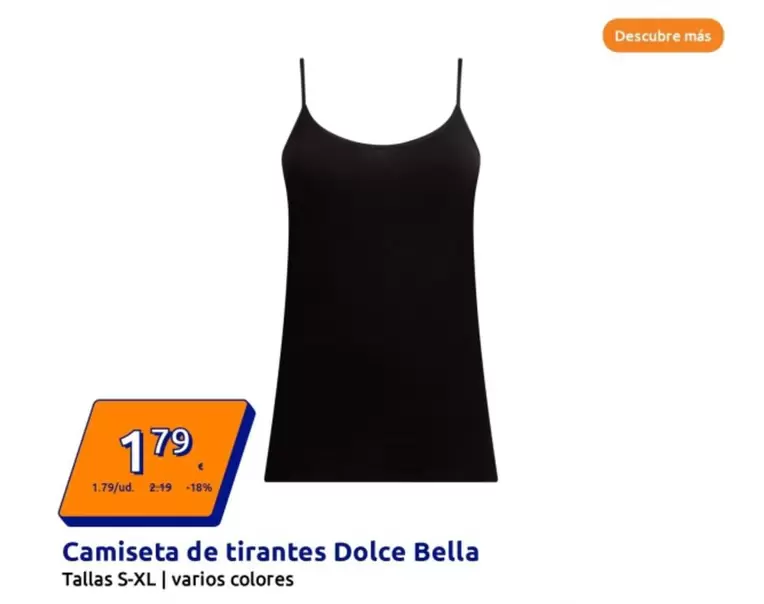 Oferta de Dolce Bella - Camiseta De Tirantes por 1,79€ en Action