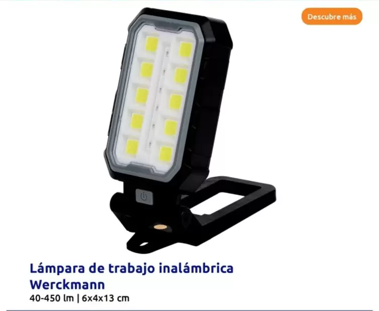 Oferta de Werckmann - Lámpara De Trabajo Inalámbrica en Action