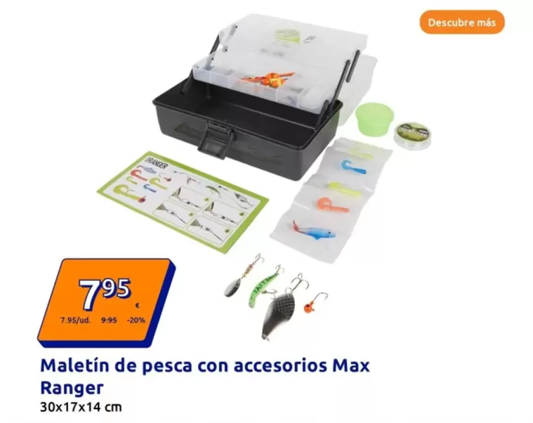 Oferta de Maletin De Pesca Con Accesorios Max Ranger por 7,95€ en Action