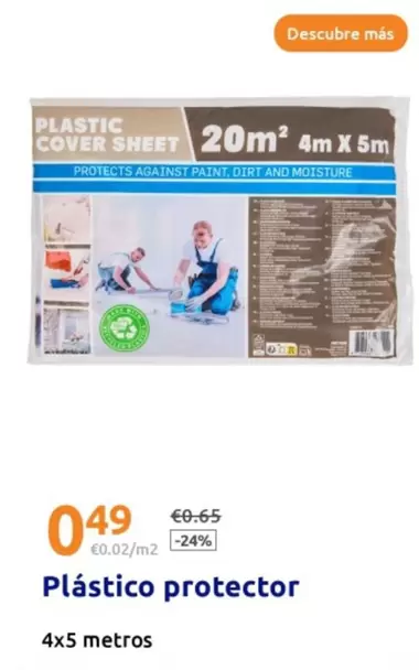 Oferta de Plástico Protector por 0,49€ en Action
