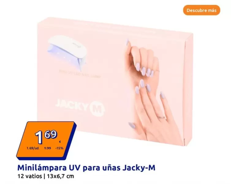 Oferta de Minilampara Uv Para Unas Jacky-M por 1,69€ en Action