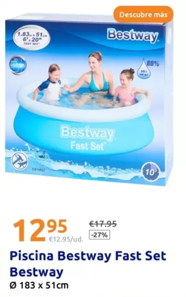 Oferta de Bestway - Piscina Fast Set  por 12,95€ en Action