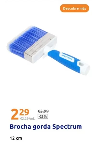 Oferta de Brocha Gorda Spectrum por 2,29€ en Action
