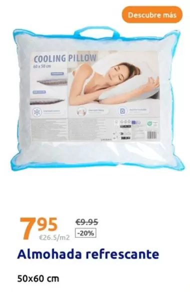 Oferta de Almohada Refrescante por 7,95€ en Action