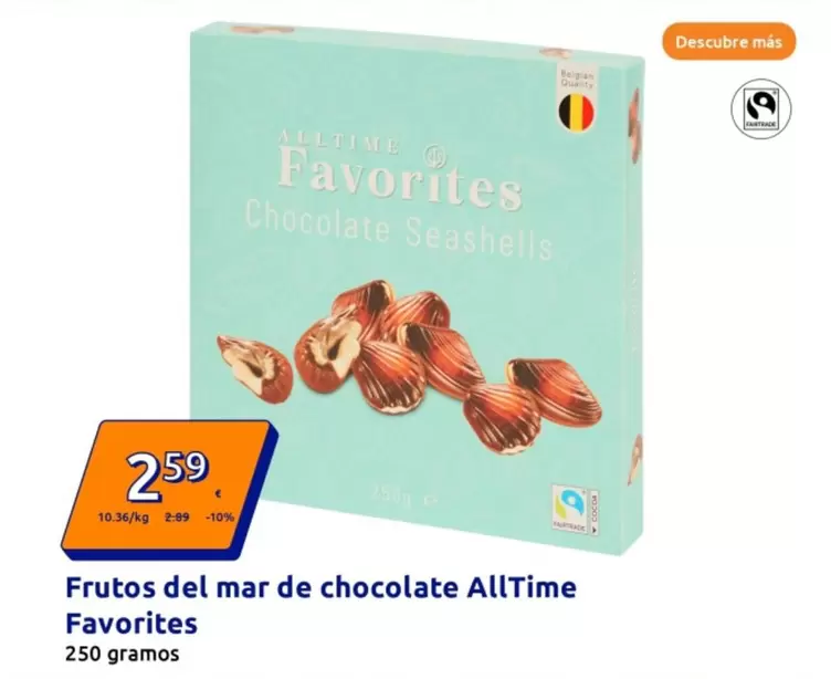Oferta de Frutos Del Mar De Chocolate Alltime Favorites por 2,59€ en Action