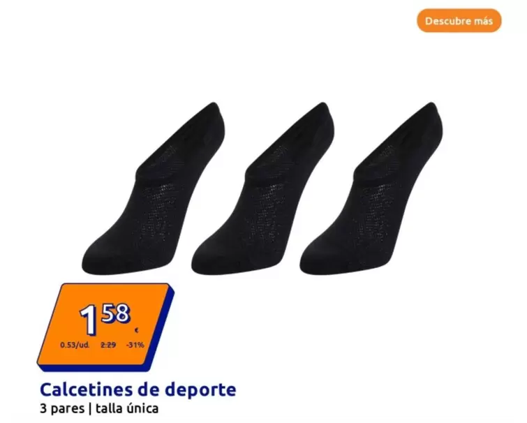 Oferta de Calcetines De Deporte por 1,58€ en Action