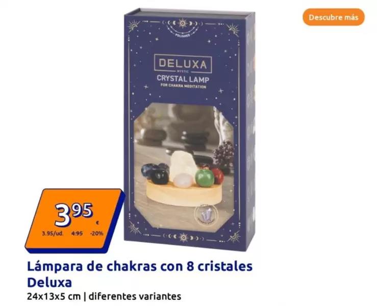 Oferta de Deluxa - Lámpara De Chakras Con 8 Cristales por 3,95€ en Action