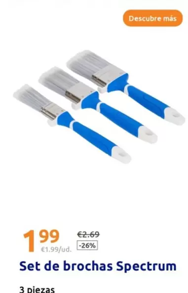 Oferta de Spectrum - Set De Brochas  por 1,99€ en Action