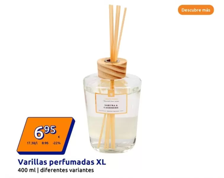 Oferta de Varillas Perfumadas Xl por 6,95€ en Action