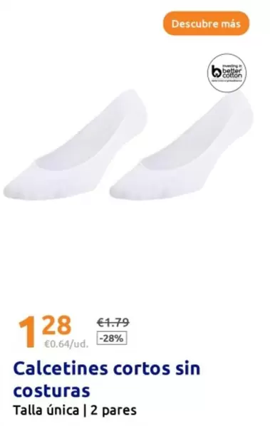 Oferta de Calcetines Cortos Sin Costuras por 1,28€ en Action