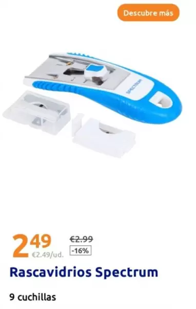 Oferta de Rascavidrios Spectrum por 2,49€ en Action
