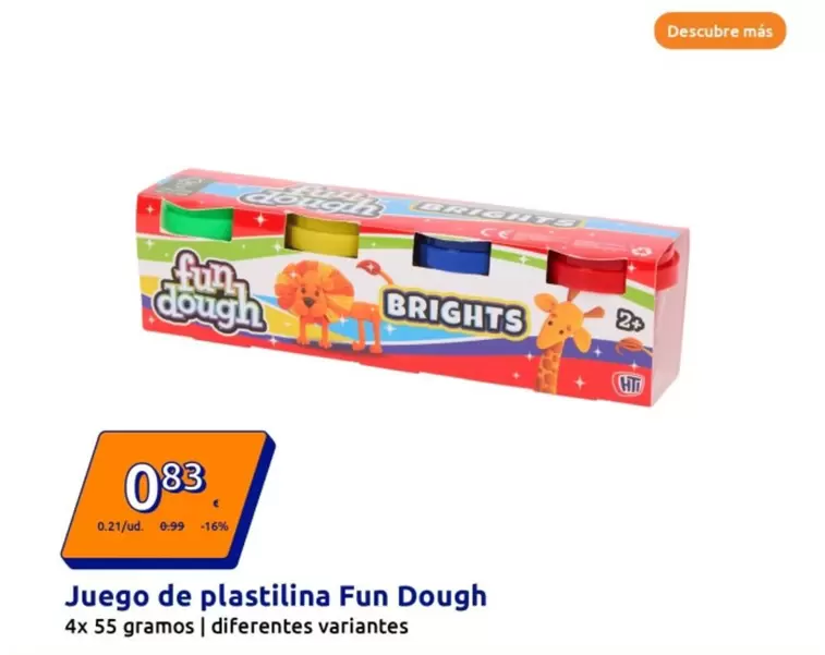 Oferta de Fun Dough - Juego De Plastilina  por 0,83€ en Action